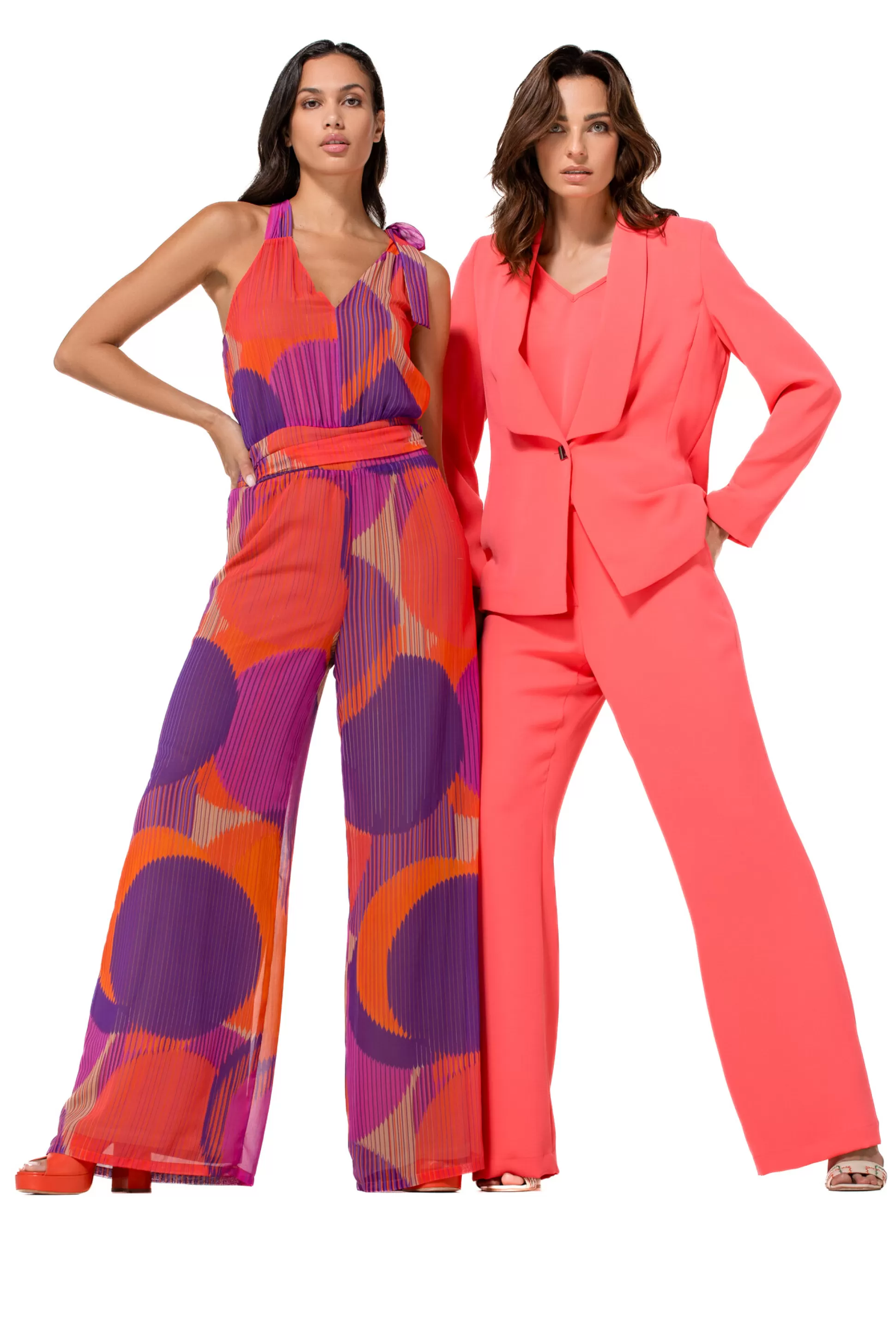 Caroline Biss Trousers*1521-72 / Flowing City Look Trousers, Straight Leg, Normal Waist