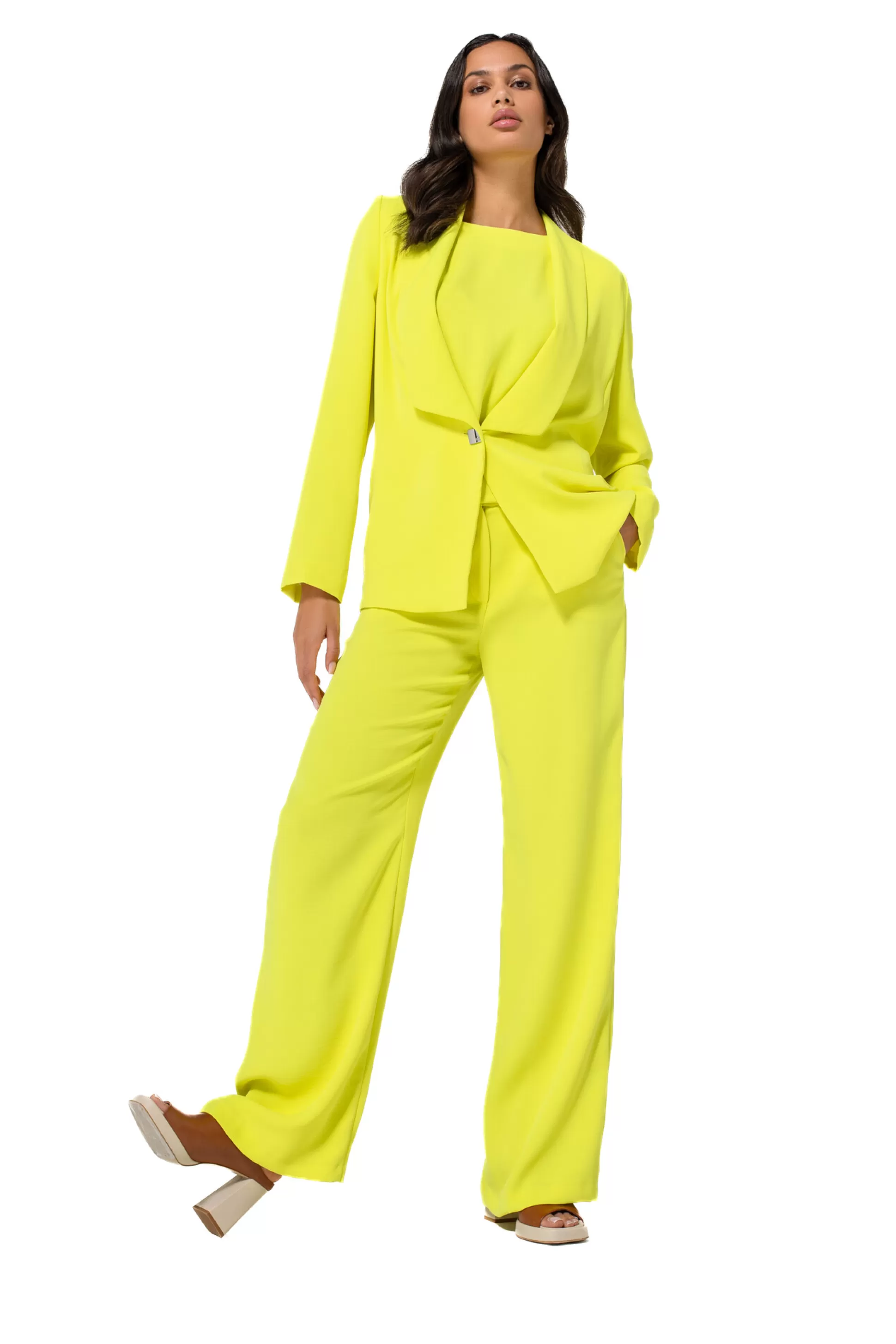 Caroline Biss Trousers*1521-80 / Flowing City Look Trousers, Straight Leg, Normal Waist