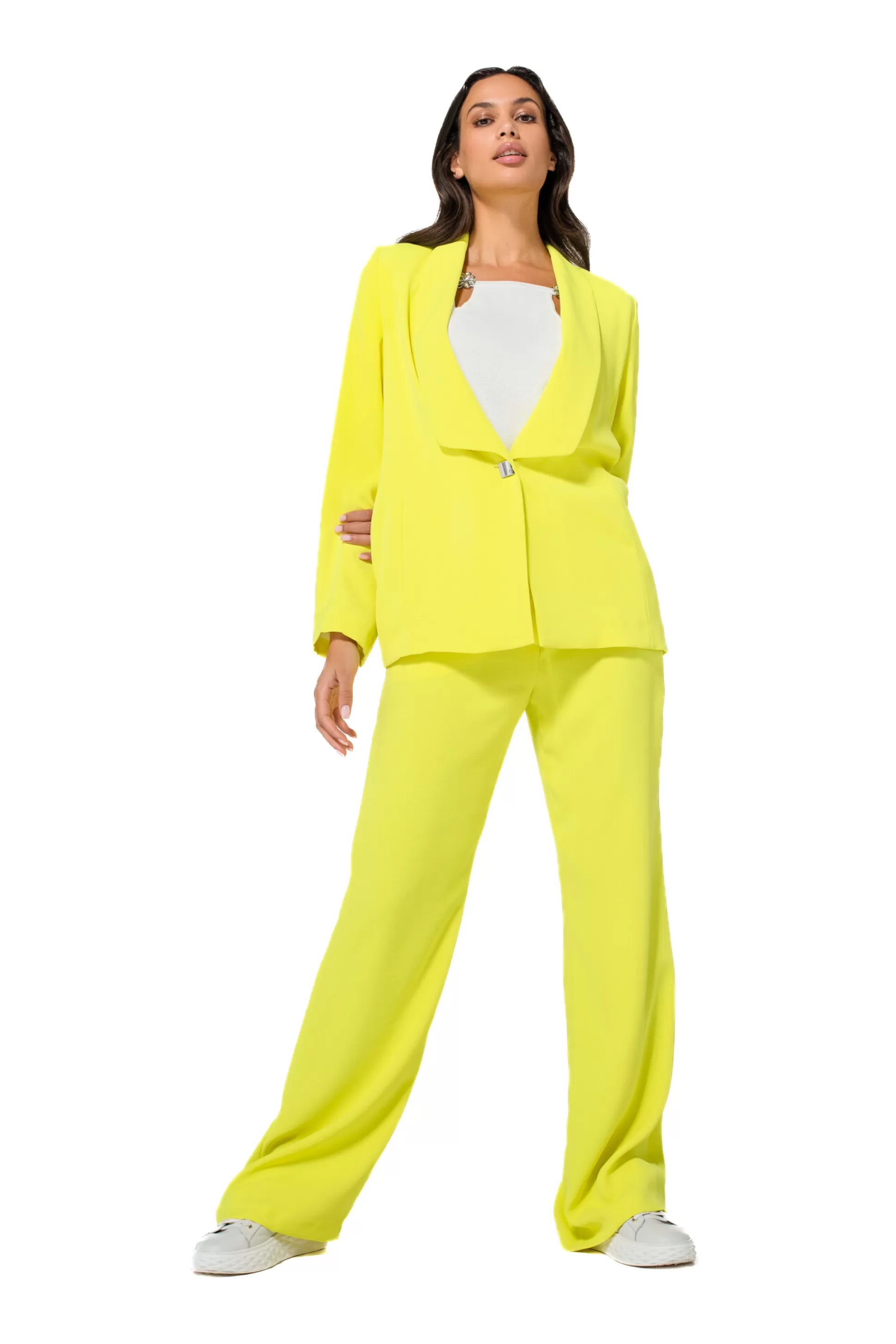 Caroline Biss Trousers*1521-80 / Flowing City Look Trousers, Straight Leg, Normal Waist