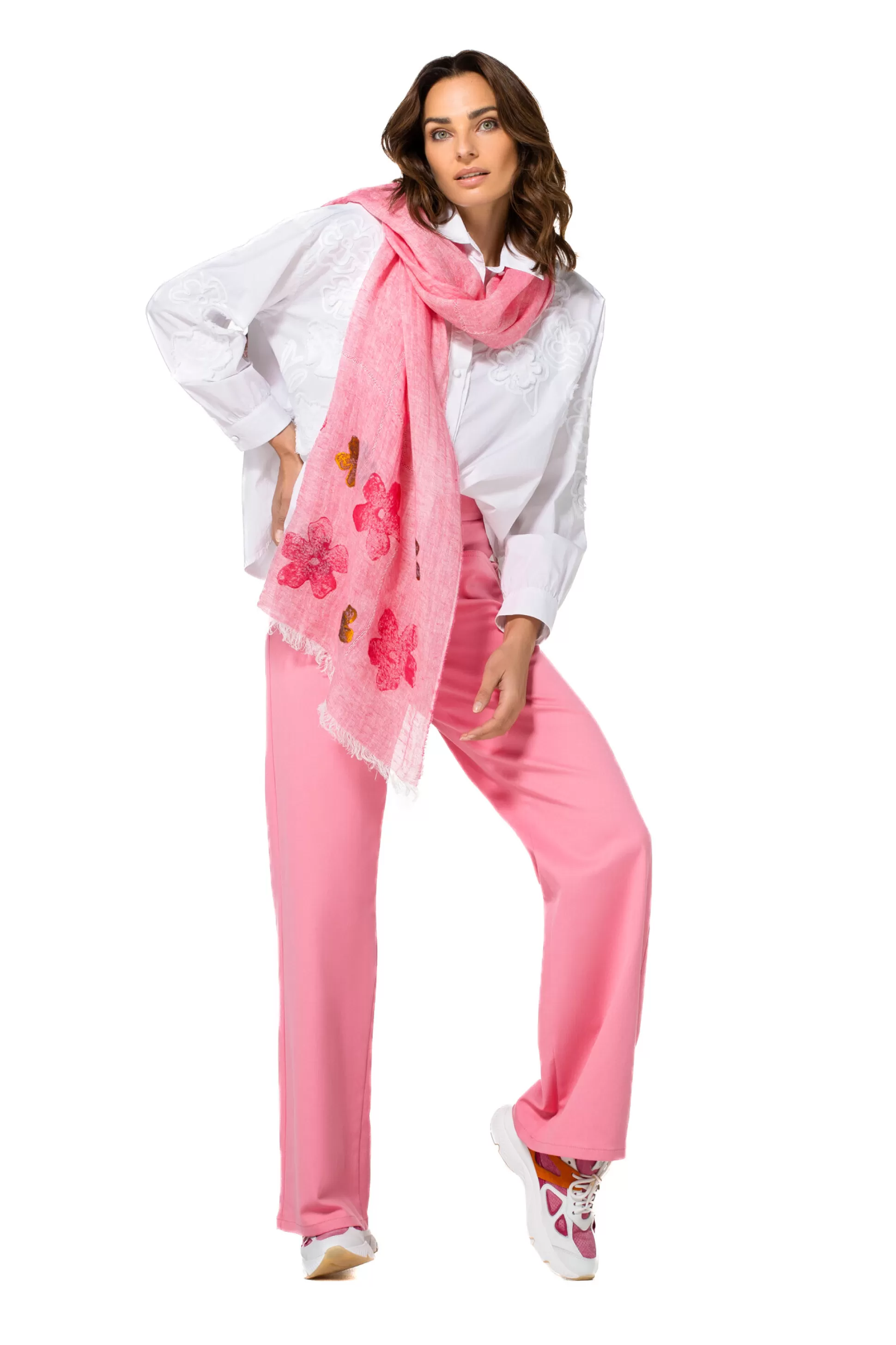 Caroline Biss Trousers*1579-71 / Comfortable Trousers In Cotton, Wide Leg, Normal Waist