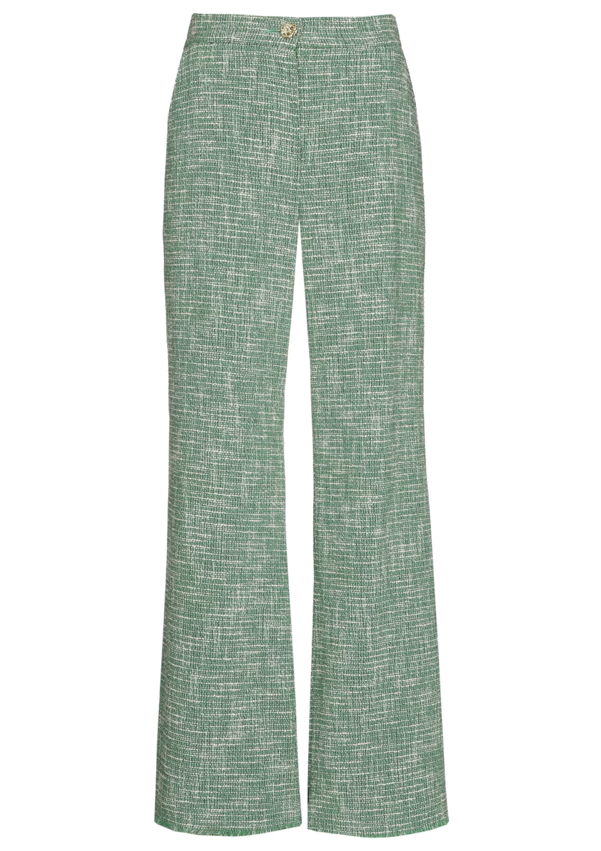 Caroline Biss Trousers*1588-62 / Trousers In Fine Bouclette, Wide Leg, Normal Waist